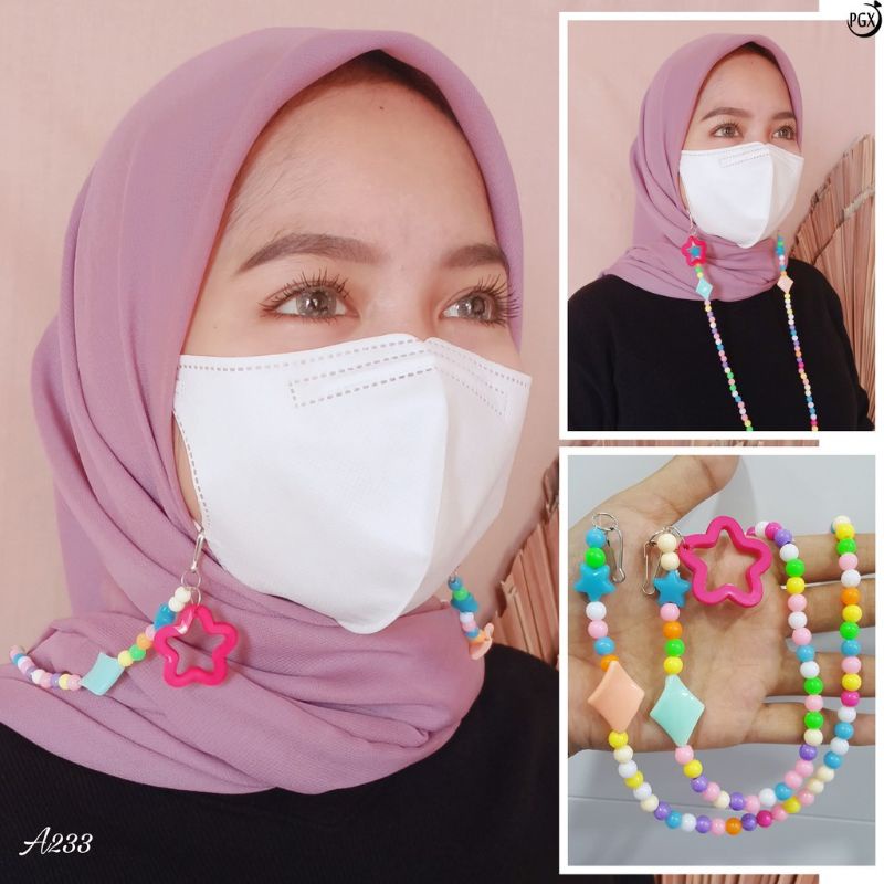 konektor hijab.kalung masker.pengait masker hijab.