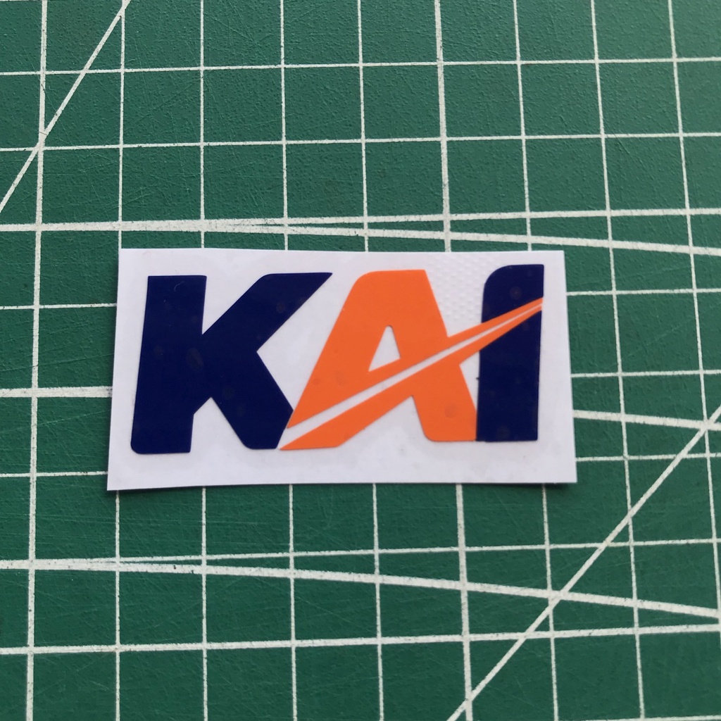 sticker logo kai kereta api