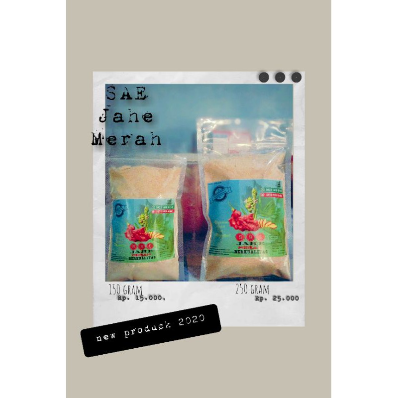 

SAE JAHE MERAH SERBUK