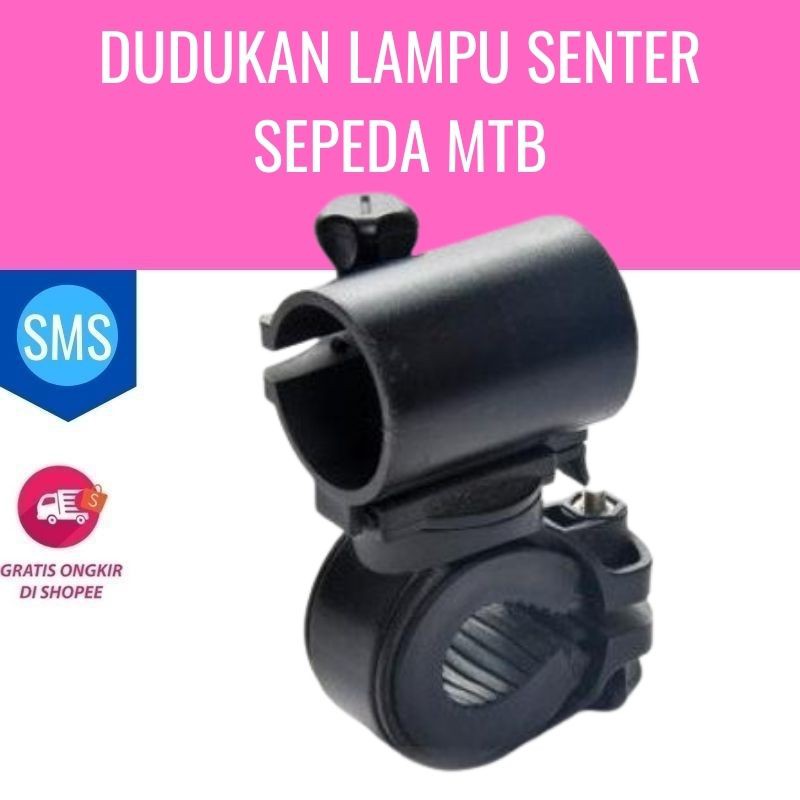 Dudukan Lampu Senter Sepeda MTB