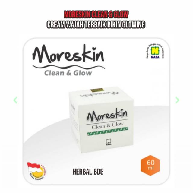 MORESKIN CLEAN & GLOW BANDUNG  MORESKIN Clean & Glow Cream
