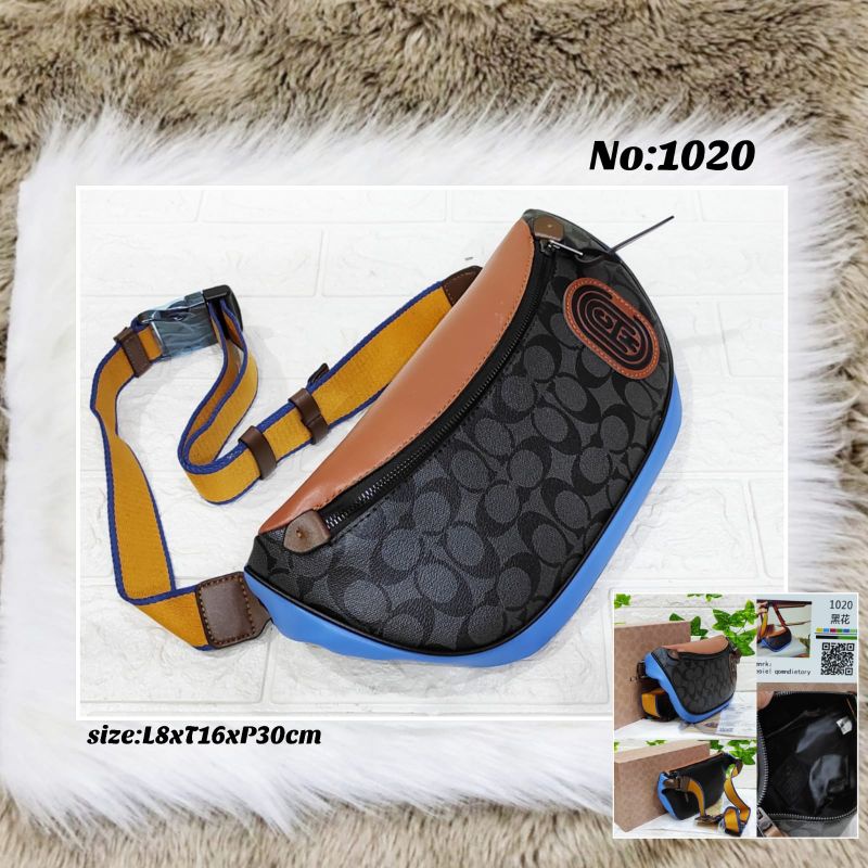 Waistbag Coach Nickel Buckel Belt Bag Bumbag Mirror Quality