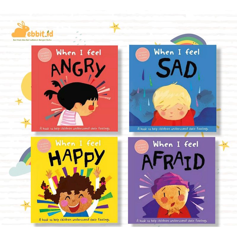 When I Feel Series ( A Children's Book about Emotions) : Angry / Sad / Happy / Afraid