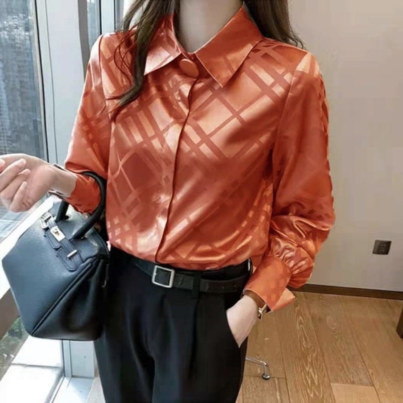 MDLV ~ 2620 BALMIAN SATIN SHIRT KEMEJA KOREA STYLE KEMEJA SATIN KEMEJA LENGAN PANJANG FASHION IMPORT