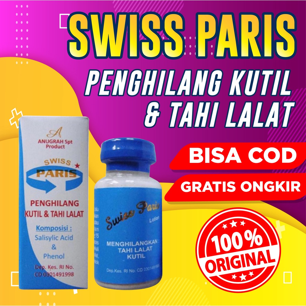 [ORIGINAL100% BPOM] SWISS PARIS LOTION PENGHILANG KUTIL DAN TAHI LALAT