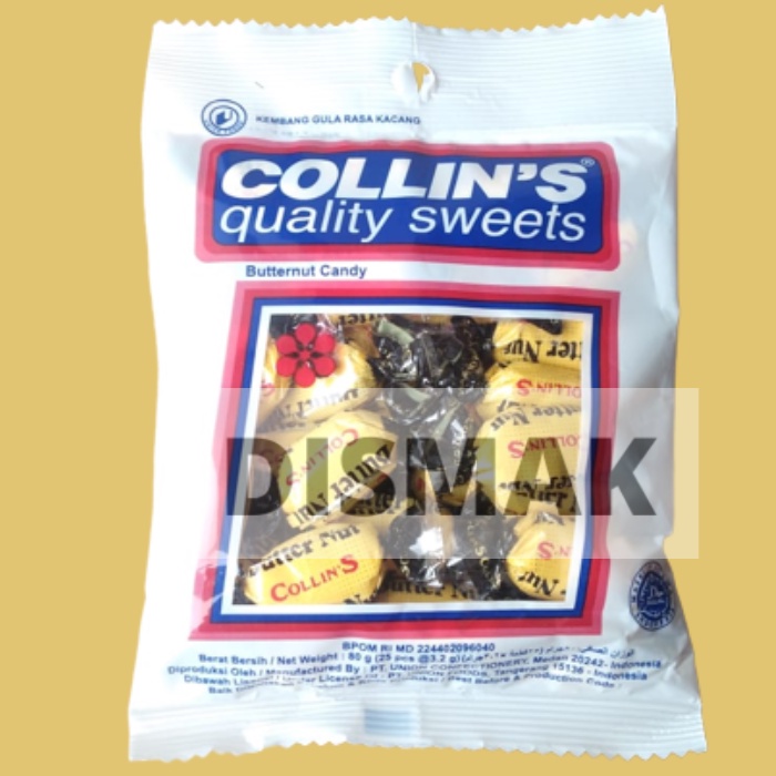 Permen Collins Butternut (permen kacang collins)