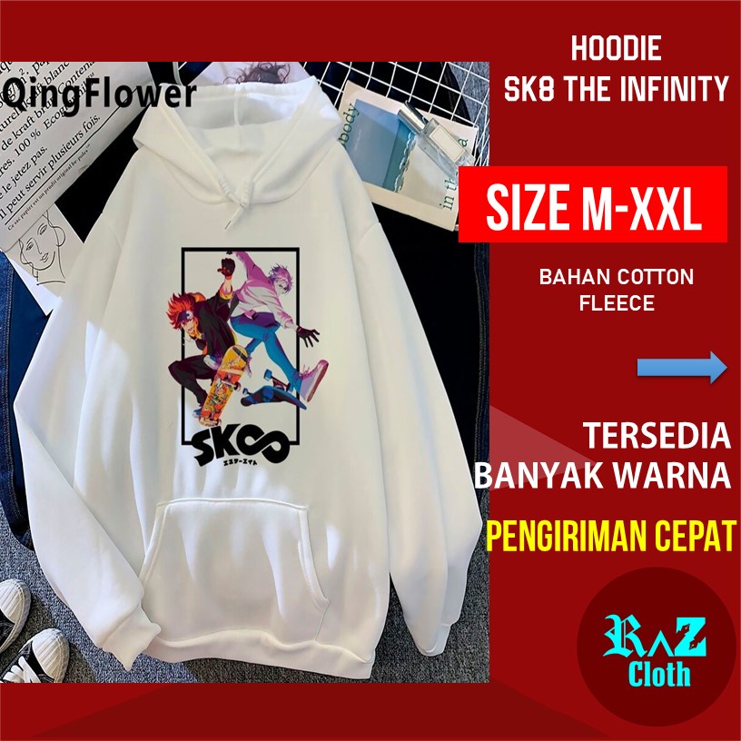 Sweater Pria Reki Kyan Langa Hasegawa SK8 The Infinity Anime Skateboard Papan Selancar