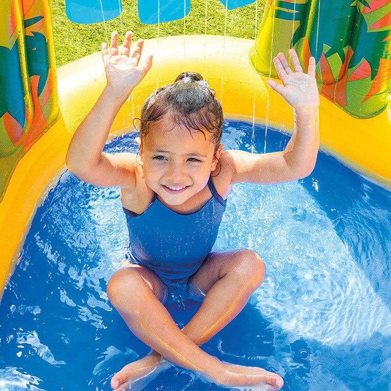 Kolam Renang Angin Wahana Bermain Air Mini Anak Inflatable Swimming Pool - Y010 - Blue/Yellow