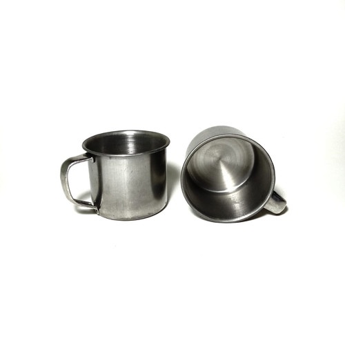 Mug / Cangkir / Gelas Stainless Steel mini Coffee Tea Cups Souvenir Ok