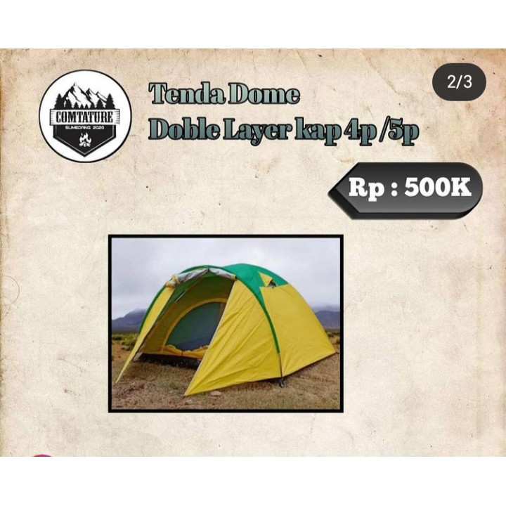 Tenda dome Double Layer
