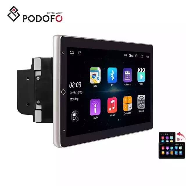 Podofo 2din android putar 90°
