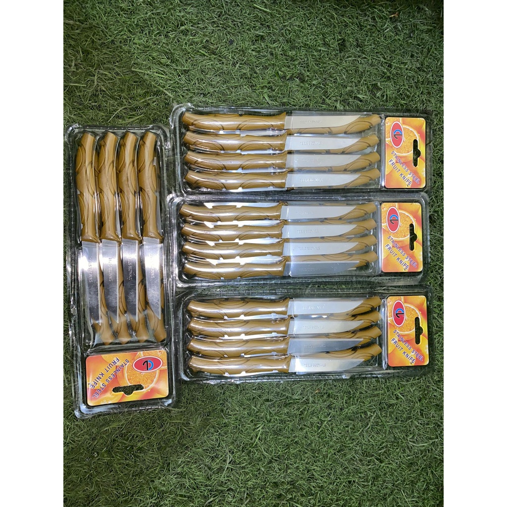 [BS] PISAU BUAH STAINLESS STEEL 1 LUSIN 12 SET PCS 12PCS 12SET KUALITAS TERBAIK TAHAN KABST