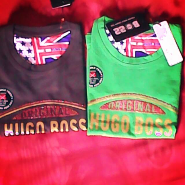 Kaos anak hugo boss bahan spandek