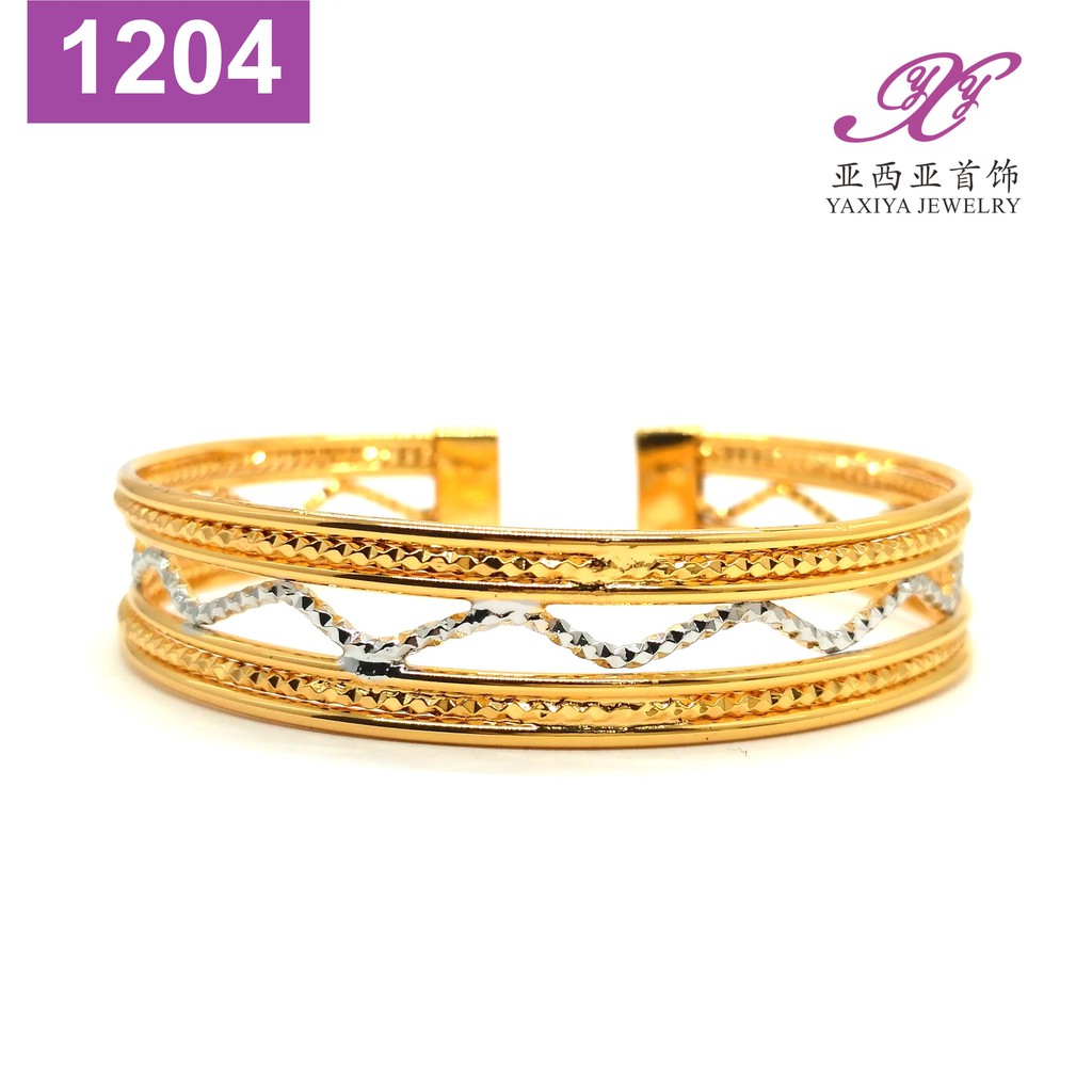 

Gelang Lapis emas Perhiasan imitasi Gold 18k Yaxiya Jewelry 1204