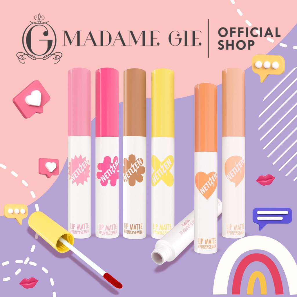 Madame Gie Netizen Lip Matte - Make Up Lipstick | By Madem gie original lipstick