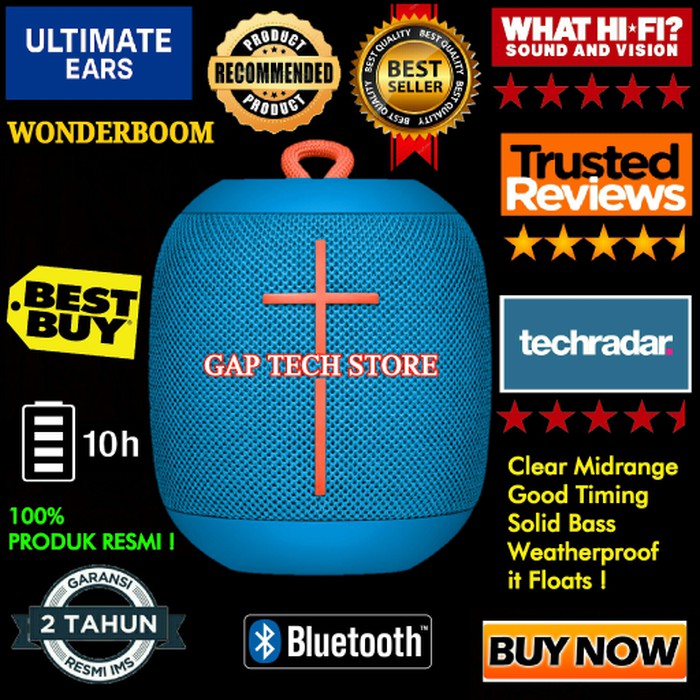 PROMO.. Ultimate ears UE WONDERBOOM Portable Waterproof Bluetooth Speaker