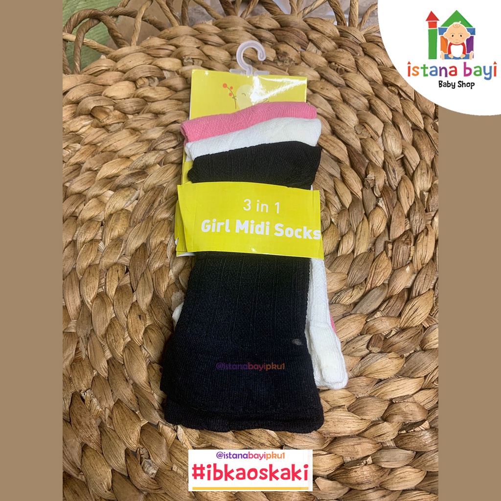 Royale Bebe 3 in 1 Classic Basic Socks/Kaos kaki bayi lucu isi 3