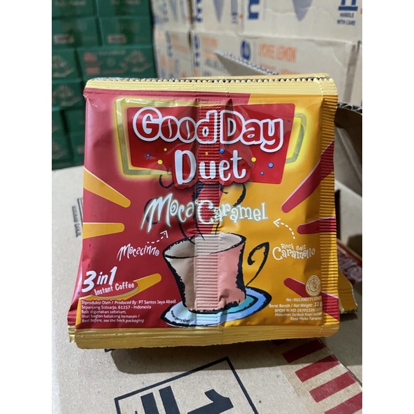 

Good Day Duet moca caramel isi 10 sachet renceng renteng moca'caramel goodday