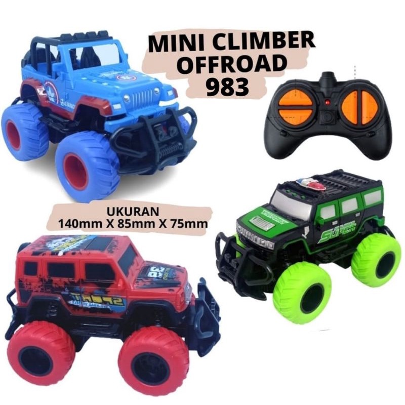 TERBARU MAINAN MOBIL JEEP RC OFF ROAD MINI JEEP CLIMBER CROSS COUNTRY 1:43