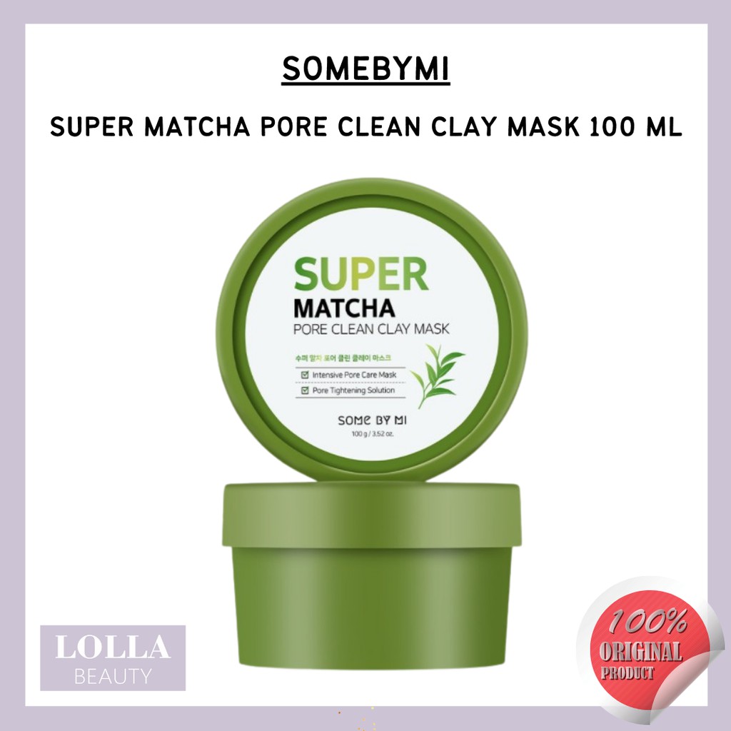 SOMEBYMI - Super Matcha Pore Clean Clay Mask 100 ml ( EXP Okt 2023 )