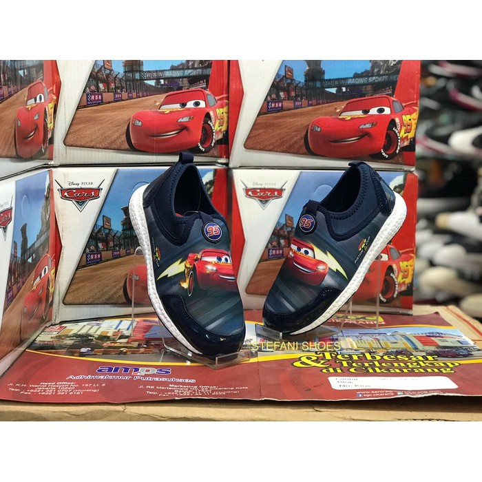 sepatu slip on anak pria karakter lightning mcqueen cars original promo 54 7