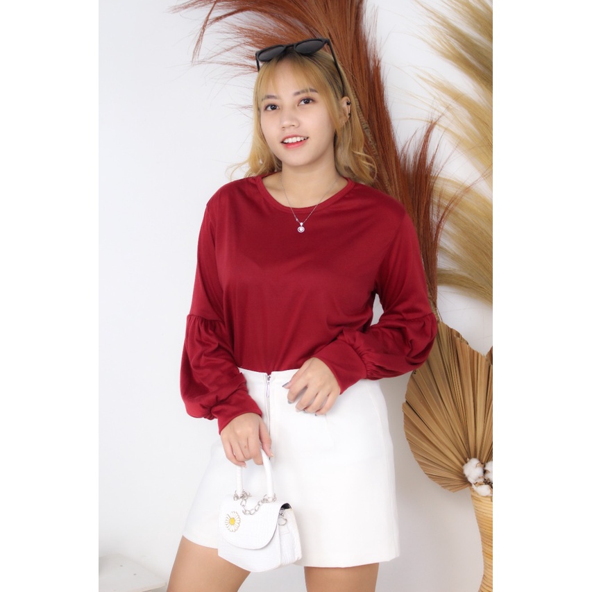 RX Fashion - Puffy Top Blouse Bahan Babyteri - LM