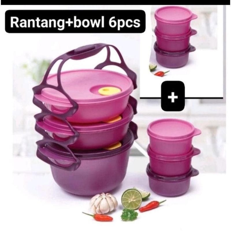 Carry all bowl Rantang Tupperware Rantang bulat