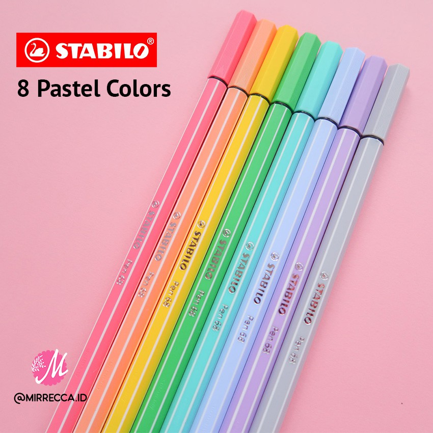 

STABILO 68 MARKER PEN PASTEL & NEON COLORS
