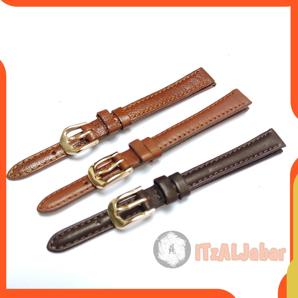 Tali jam tangan Kulit asli 10mm leather strap Tali jam kulit 10mm