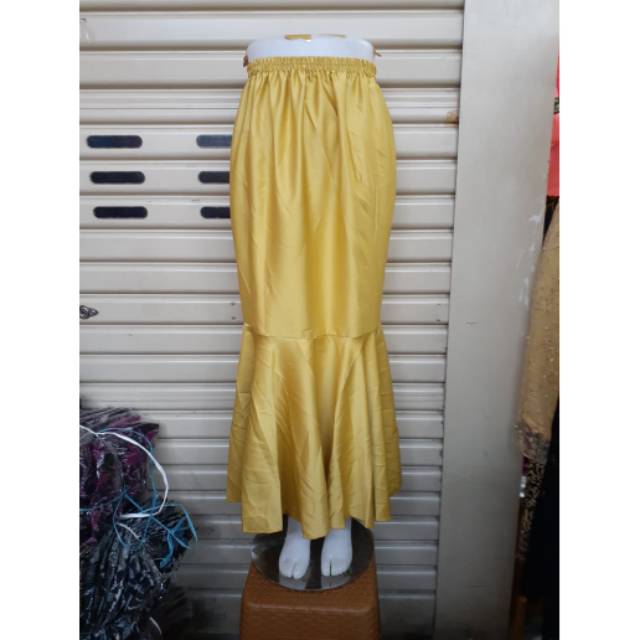 Rok duyung rok wanita rok modern rok fhasion wanita rok mermaid warna gold