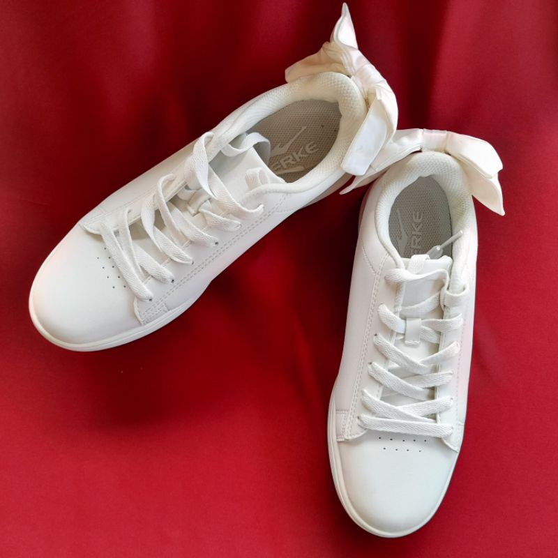 erke sepatu sneakers putih wanita [ Tanpa kotak ]
