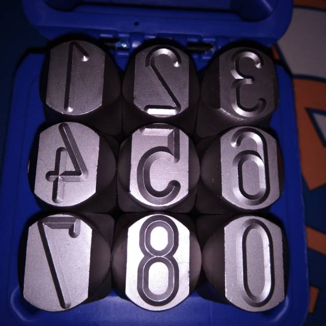 

MASUS Germany Angka Ketok Karakter Terbalik 20 Mm Stamp Punch Reverse Figure 0-9