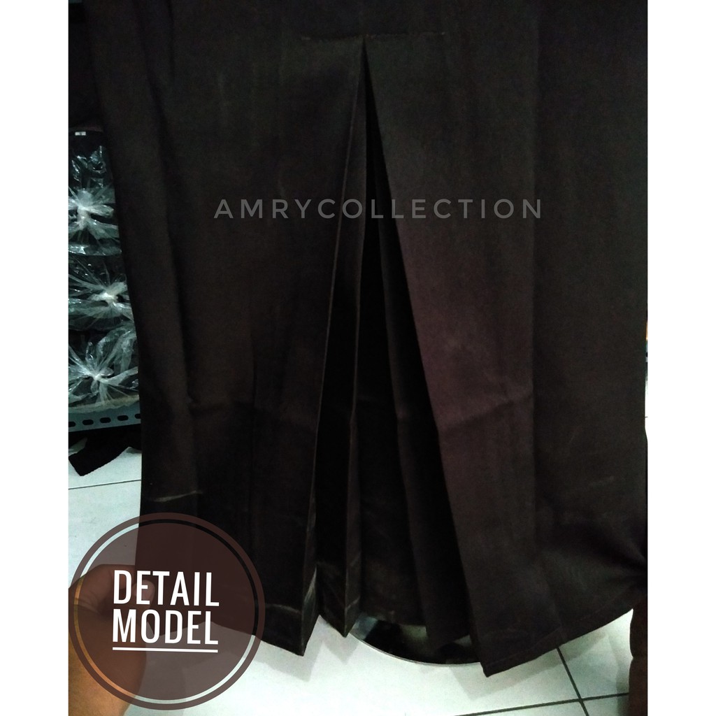 Rok span rempel belakang warna HITAM dan COKELAT Rok kerja Rok kuliah,umum