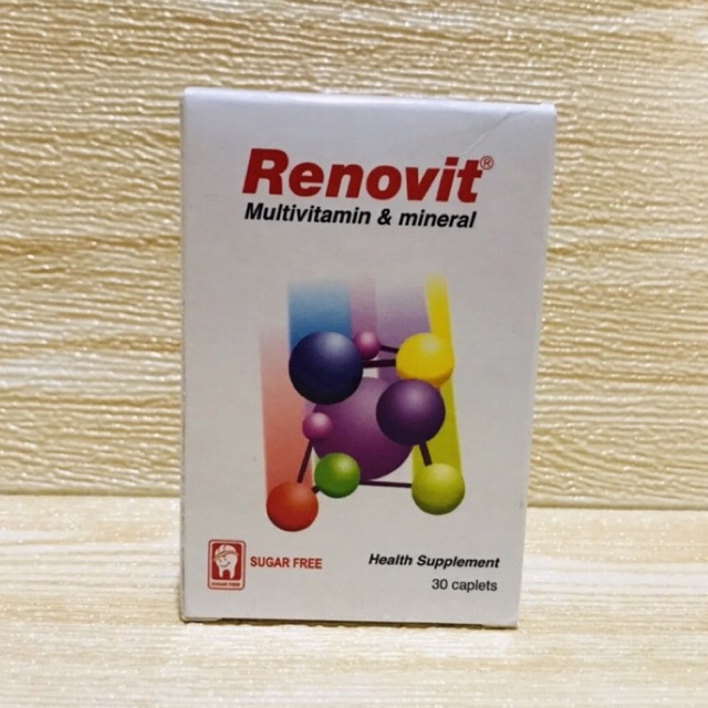 RENOVIT Kaplet Isi 30 | RENOVIT Gold Kaplet Isi 30 | Multivtamin | Memelihara Daya Tahan Tubuh