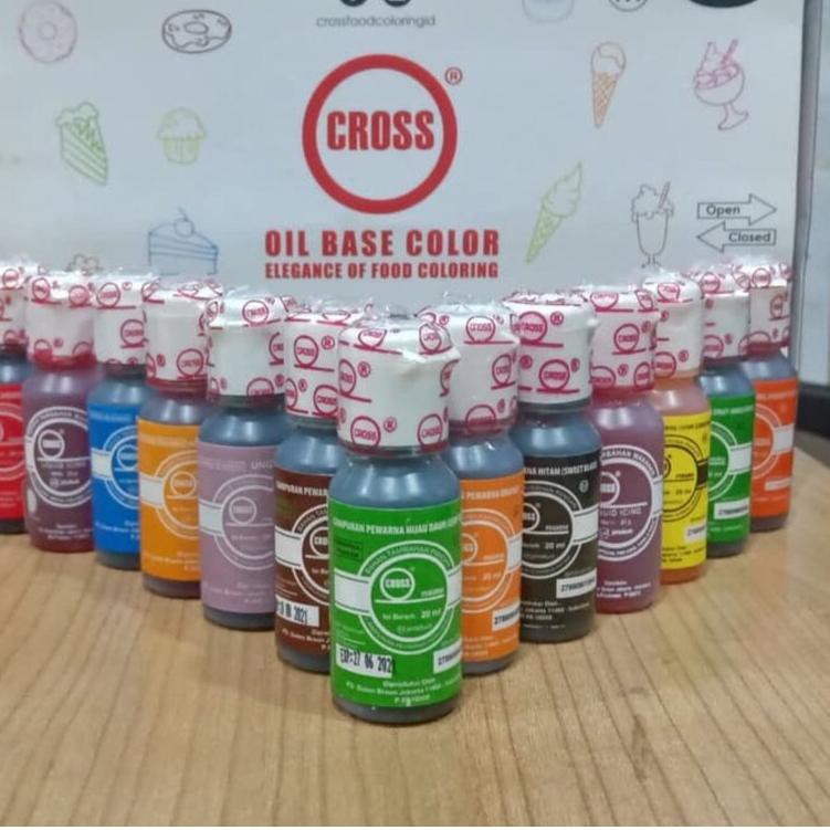 

『Perdana』 CROSS Food Coloring Regular Oil Based Color 20ml Pewarna Makanan Cair