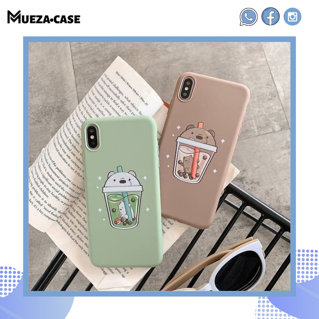 MUEZACASE Casing Soft Case Vivo Y30 Y30i Y50 V17 We Bare Bears Boba