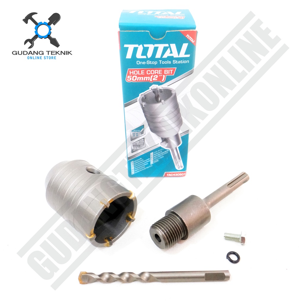 Mata Bor Beton 50mm TOTAL TAC430501 / Hole Core Bit TAC 430501 - Hole Saw Pelubang Beton TOTAL