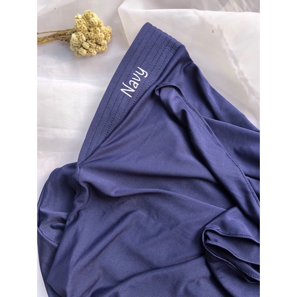 Bergo sport jersey High Quality menutup dada/Jilbab sport-Navy