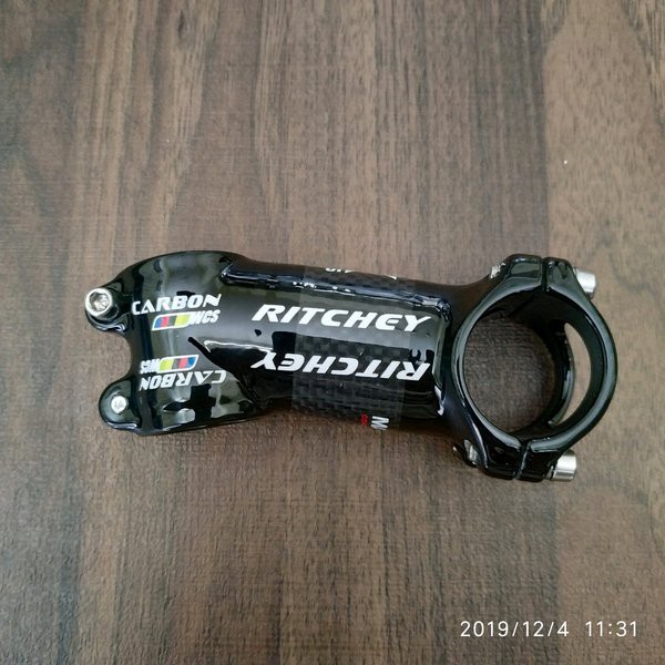 Terlaris RITCHEY Stem MTB 80 mm 31.8 - 17 degree Black Glossy - Stem Sepeda Gunung Berkualitas