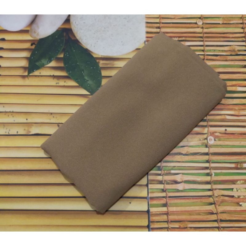 [175X75 CM] Jilbab Pashmina Polos Crepe Diamond Italiano Umama-Moka bukan umama