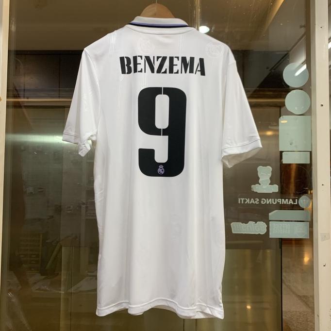 ORIGINAL 2022 - 23MADRID HOME JERSEY BAJU BOLA ASLIREAL BENZEMA SGFD5436VE