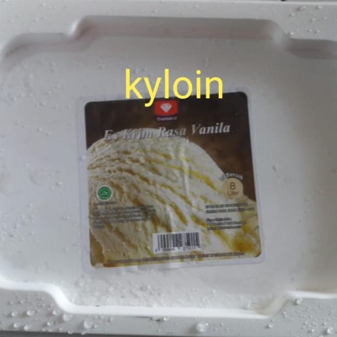 

(BISA COD) Ice Cream Es Krim Diamond Rasa Vanilla 8 L