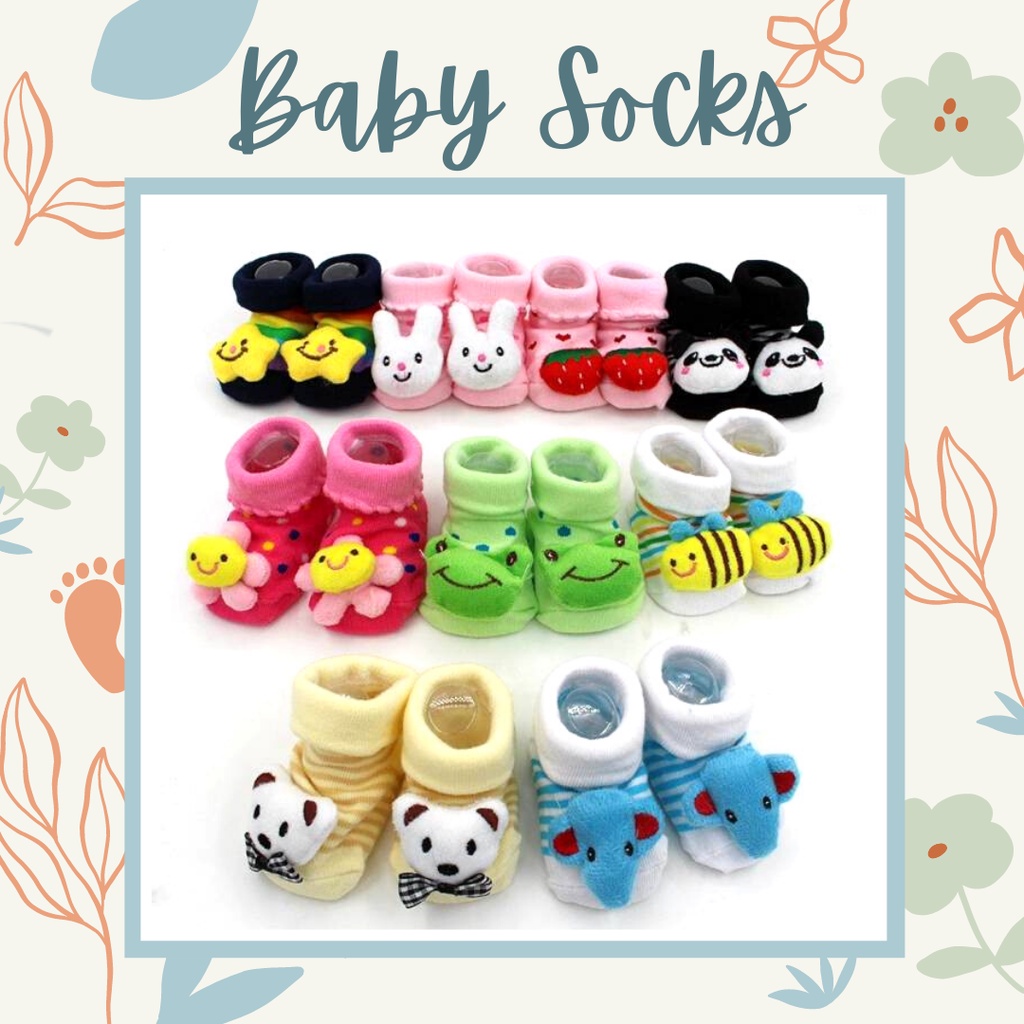 MBSS - Promo kaos kaki anak/kaos kaki bayi import motif karakter 3D / DOLL HOUSE