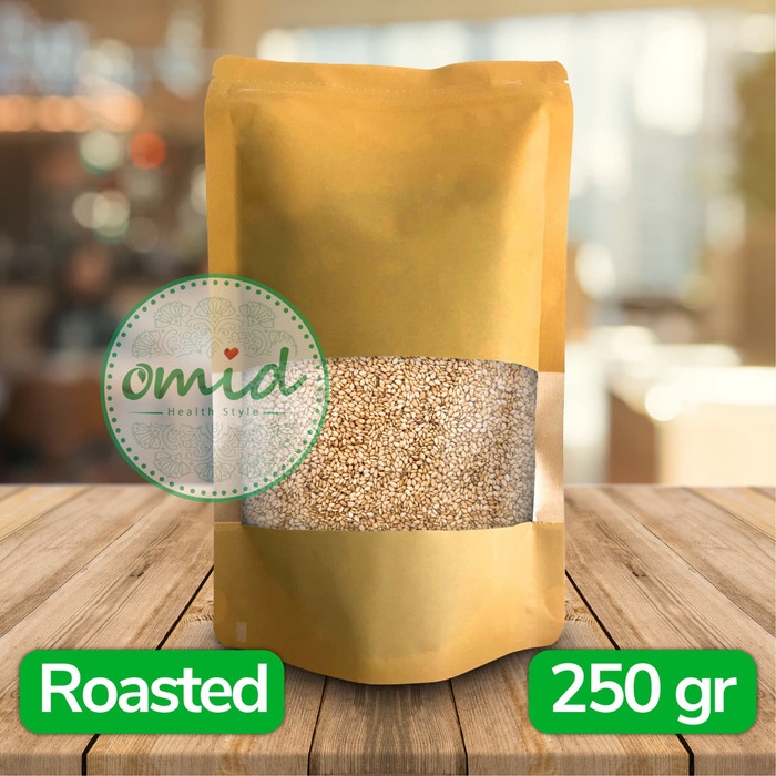 

ds201fs Organic White Roasted Sesame Seeds (Biji Wijen Putih Panggang) 250Gr Dscscv