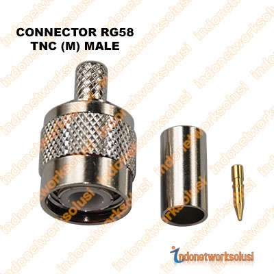 KONEKTOR CONNECTOR RG58 RP-TNC M (MALE)