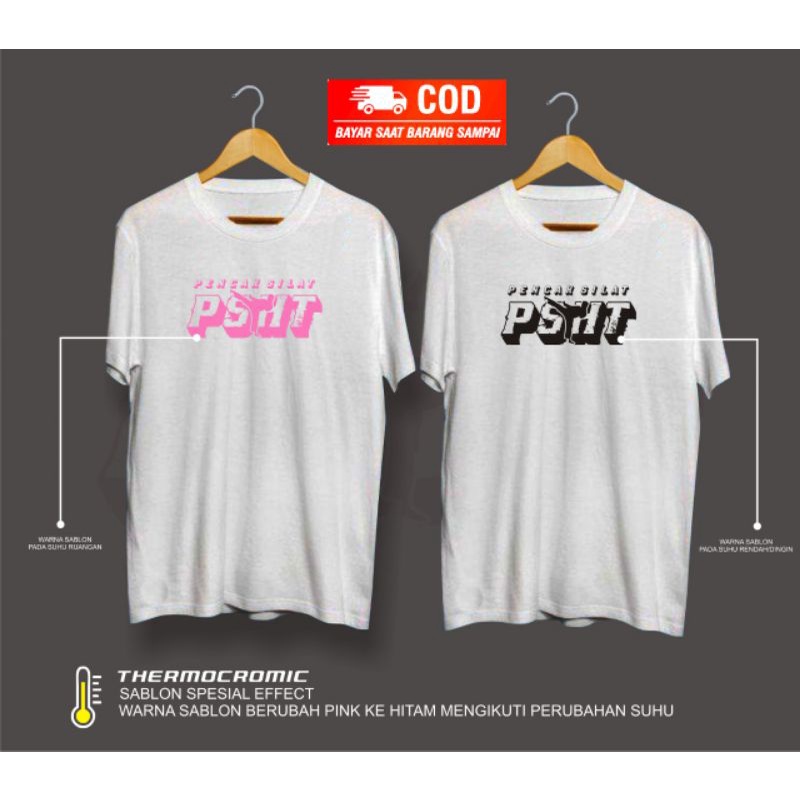 KAOS PSHT THERMOCROMIC TERLARIS - KAOS PSHT PRIA - KAOS MURAH BANGET - KAOS KEREN - KAOS TERMURAH- B