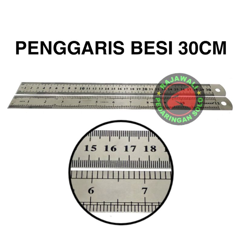 

PENGGARIS BESI 30 cm 30cm RULER
