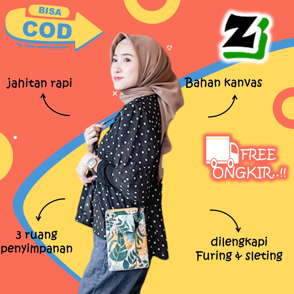 Tas Selempang Slempang Salempang Wanita Cewek Anak Remaja Cewe Perempuan  Mini Hp Korea Murah Import