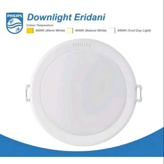 Philips Downlight LED ERIDANI 59621 Recessed LED Lampu 5W 5 watt 100