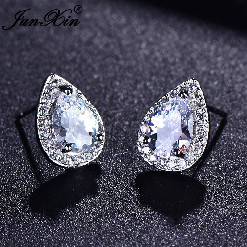 Anting Wanita Berlian Diamond Zirconia Perhiasan Silver Perak JA-013